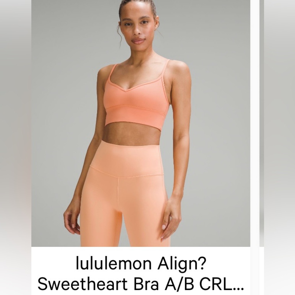 Lululemon Align Sweetheart Bra A/B cup size 4
